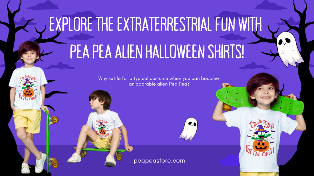 Explore the Extraterrestrial Fun with Pea Pea Alien Halloween Shirts!