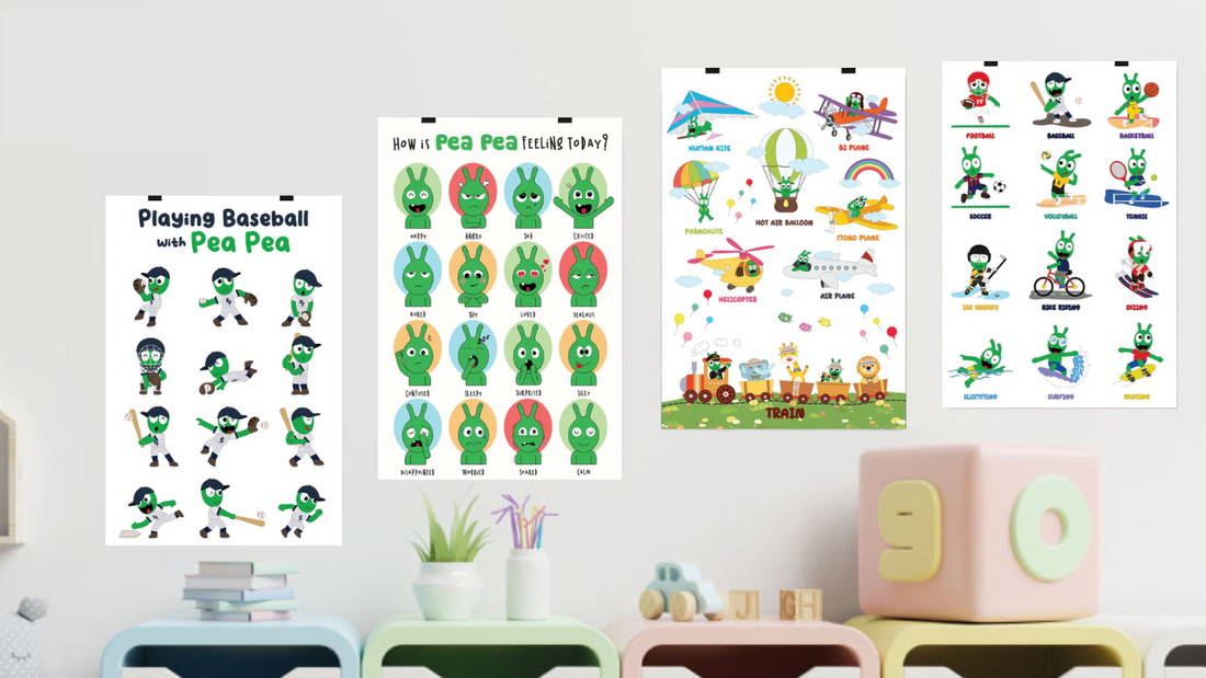 Promoting Independent Learning Using Pea Pea Themed Educational Posters