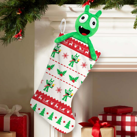 Pea Pea Christmas Stocking, Pea Pea Xmas Santa Sack Gifts For Kids Family Friends HTS003