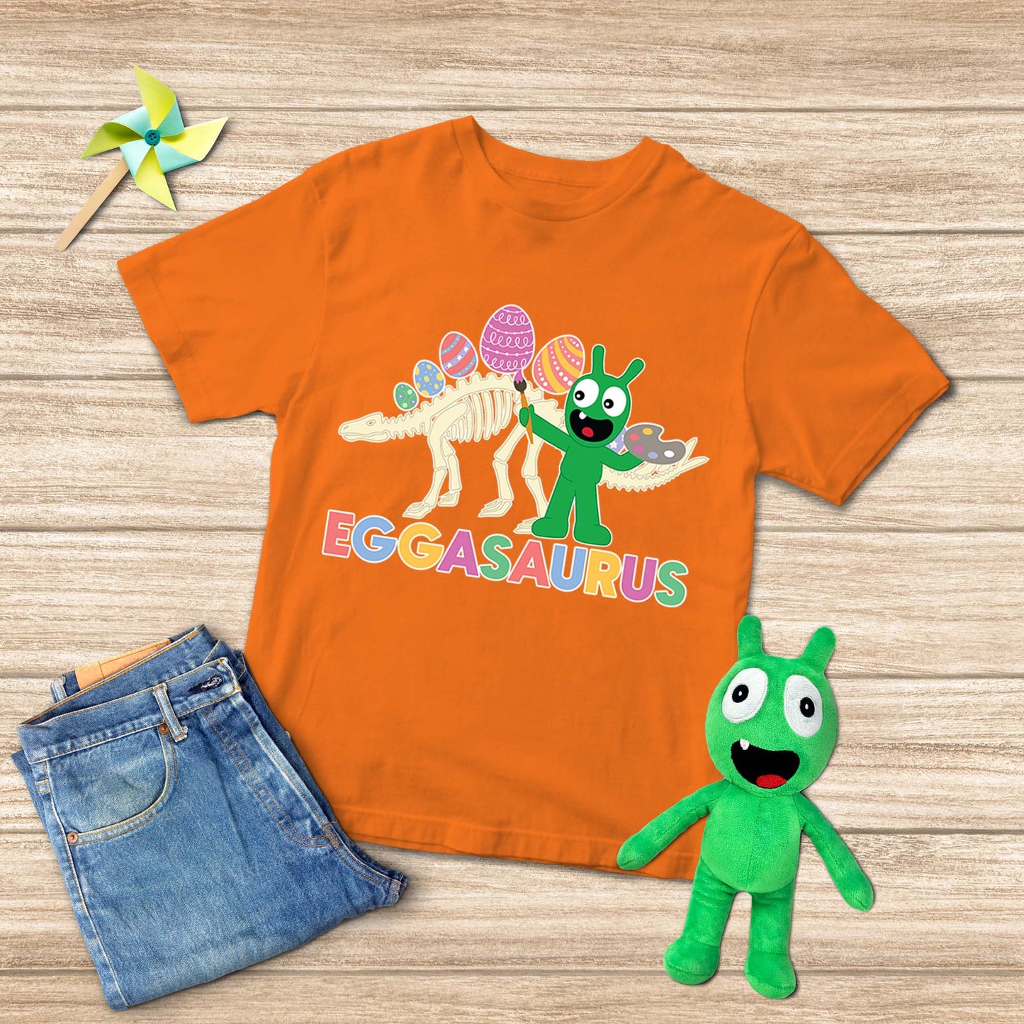 Pea Pea Coloring Eggs Youth T-Shirt, Eggasaurus Shirts Easters Day Gifts