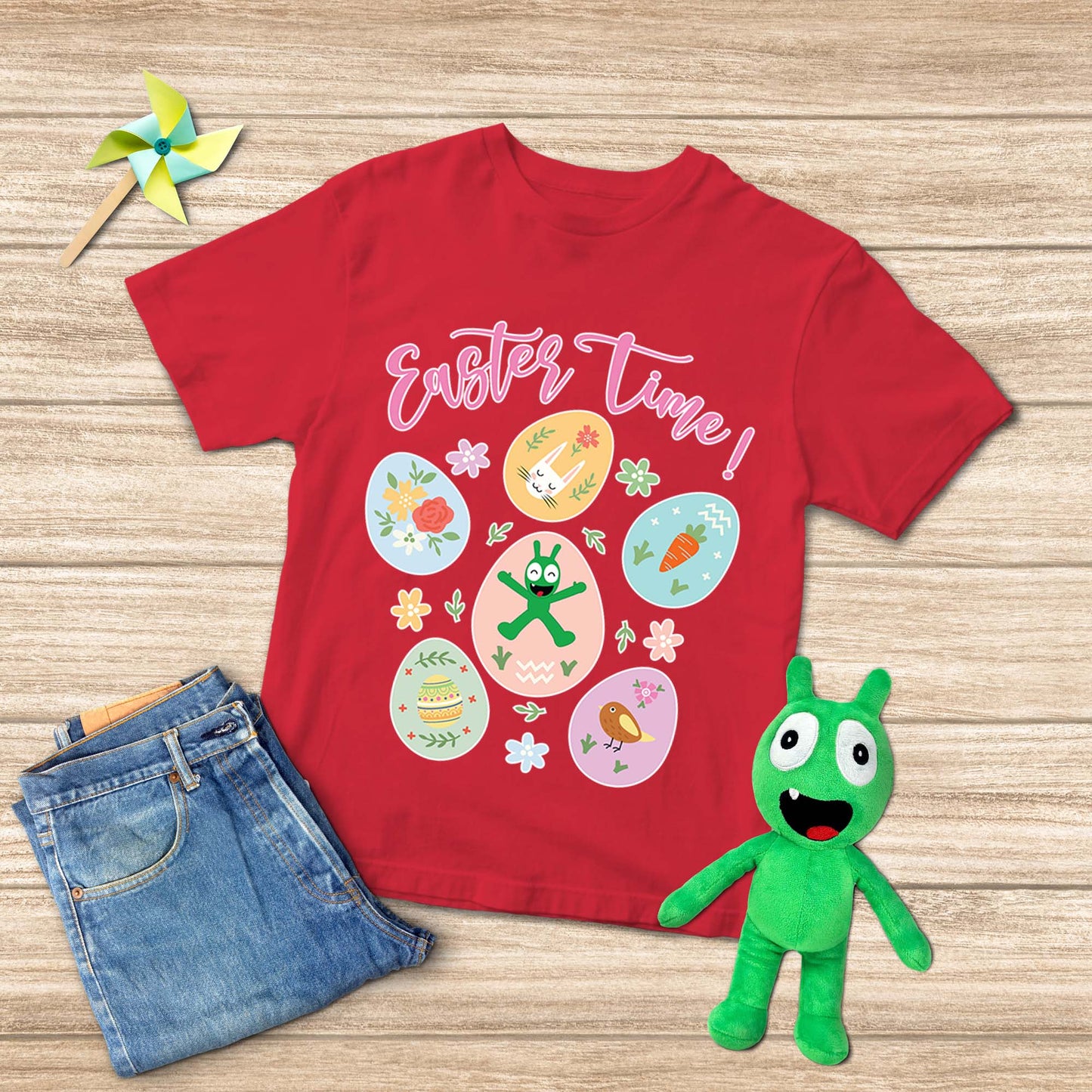 Pea Pea Easter Time ! Youth T Shirt