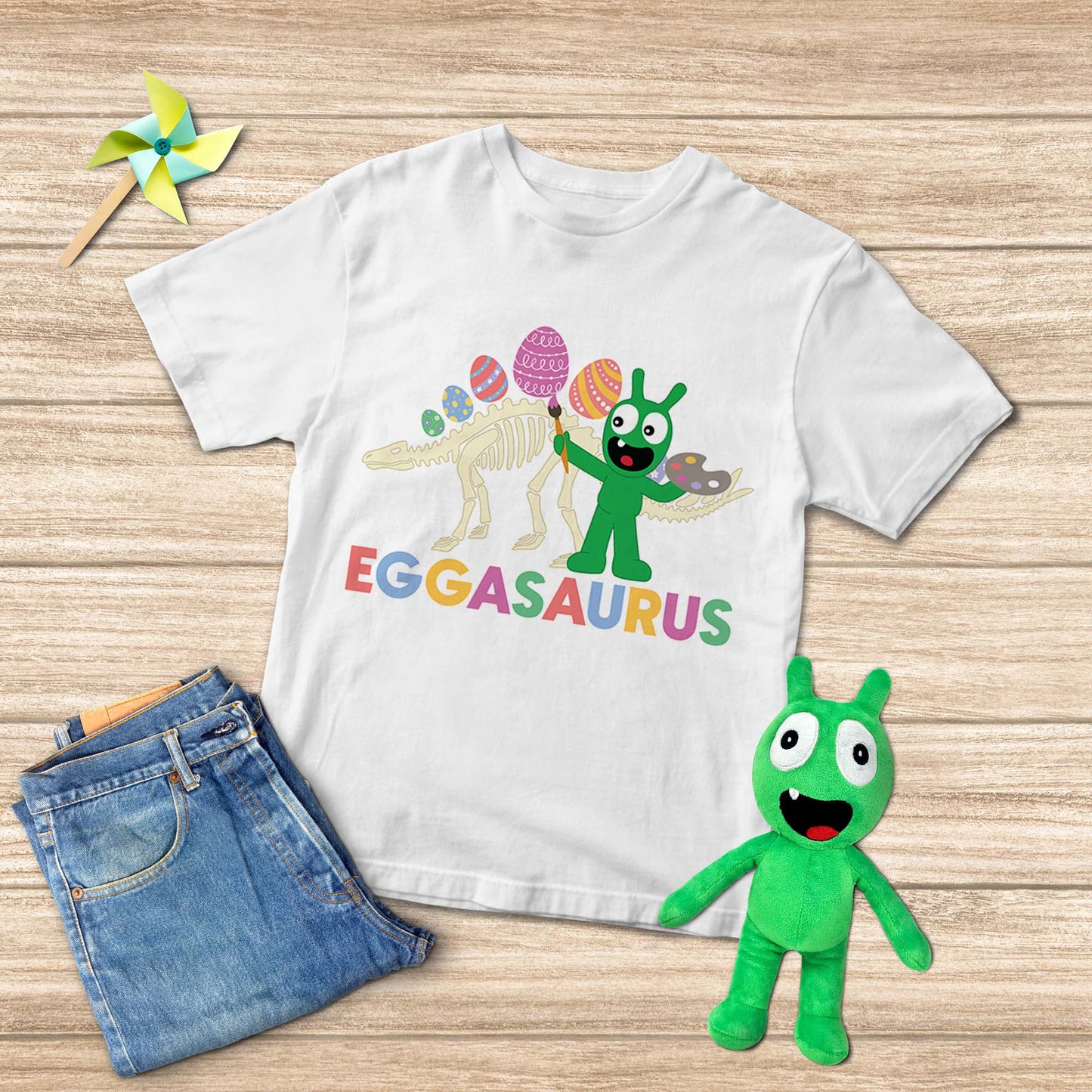 Eggasaurus Pea Pea Coloring Eggs - Camiseta para jóvenes