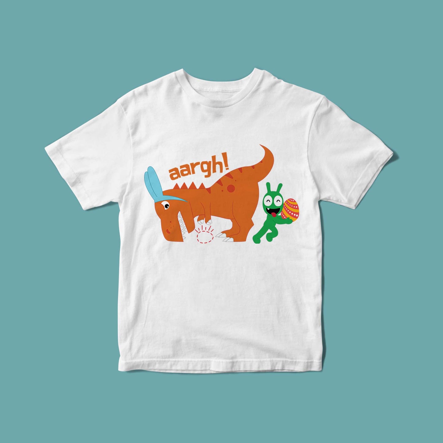 Pea Pea T-Rex Bunny Easter Egg Youth T Shirt, Egg Hunt Dinosaur Shirts