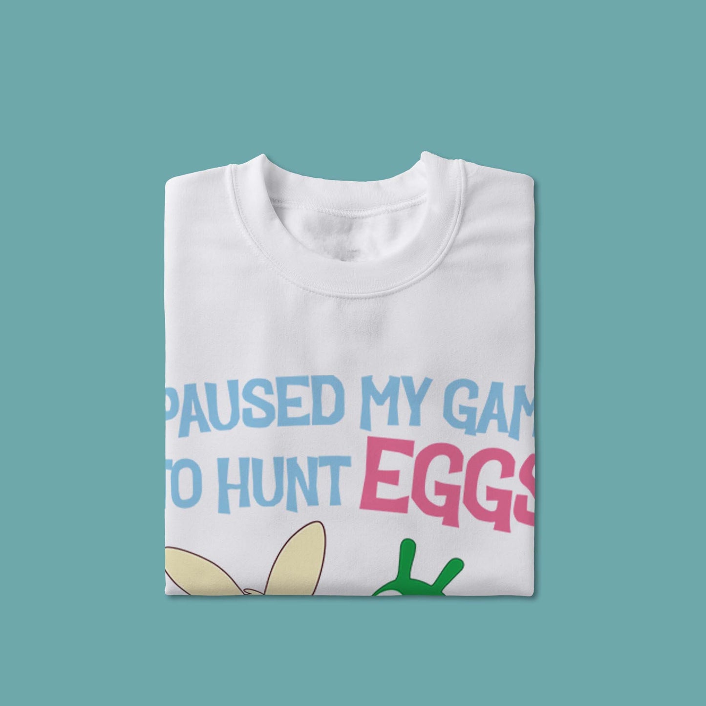 Guisante, pausé mi juego para cazar huevos, camiseta para jóvenes 