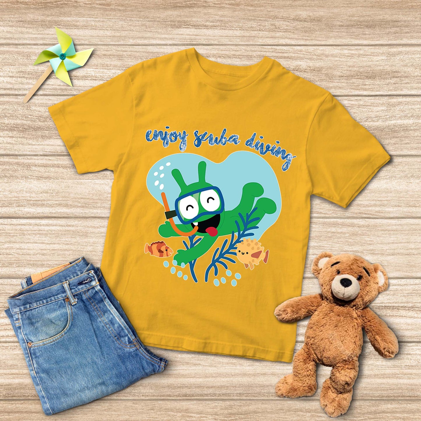 Pea Pea Enjoy Scuba Diving Youth T-shirt 