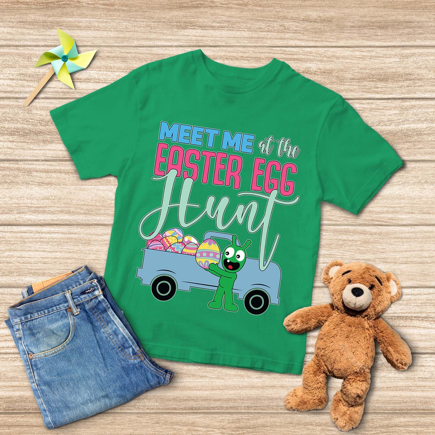 Pea Pea Meet Me At The Easter Egg Hunt T-shirt pour jeunes
