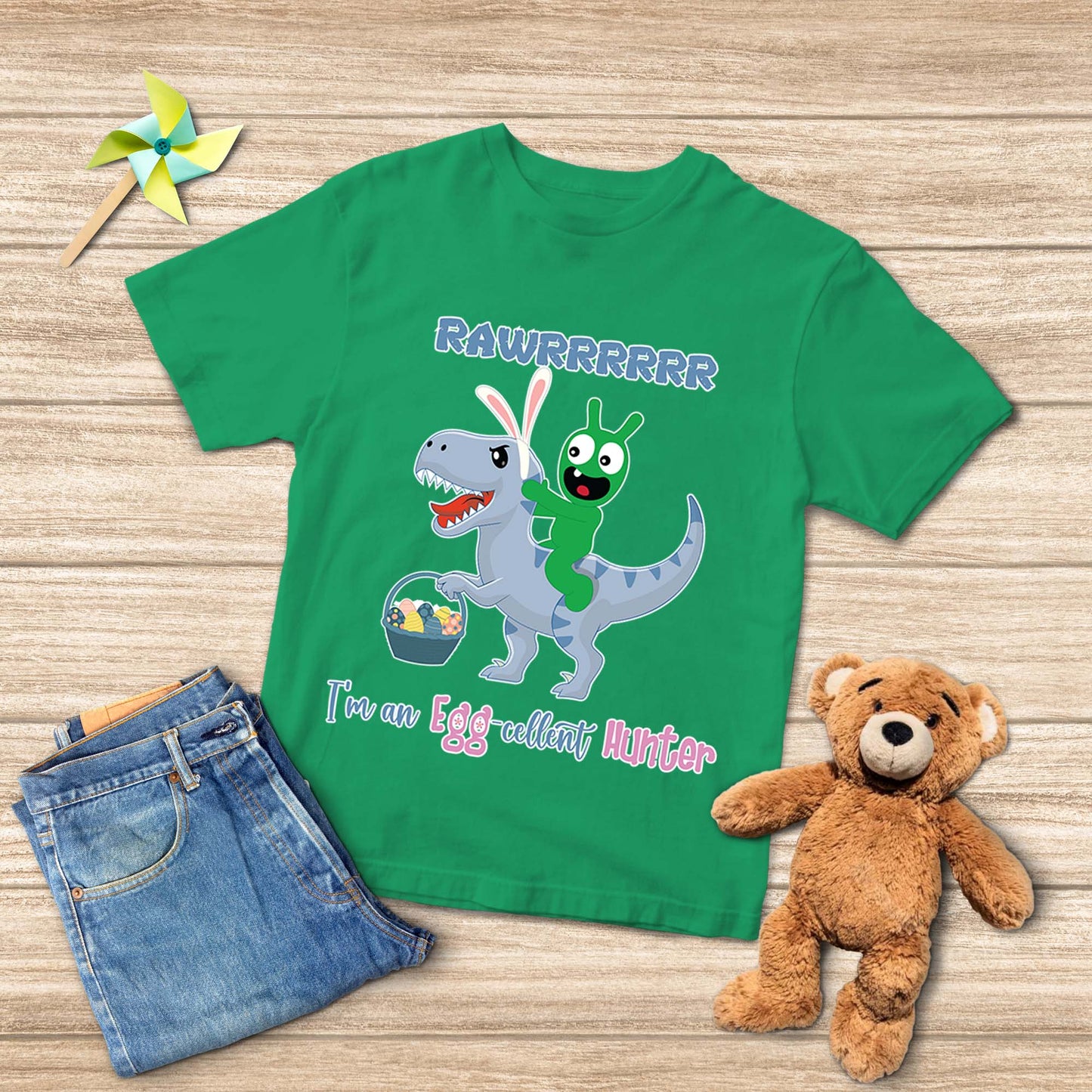 I'm An Egg-Cellent Hunter Pea Pea Youth T-shirt