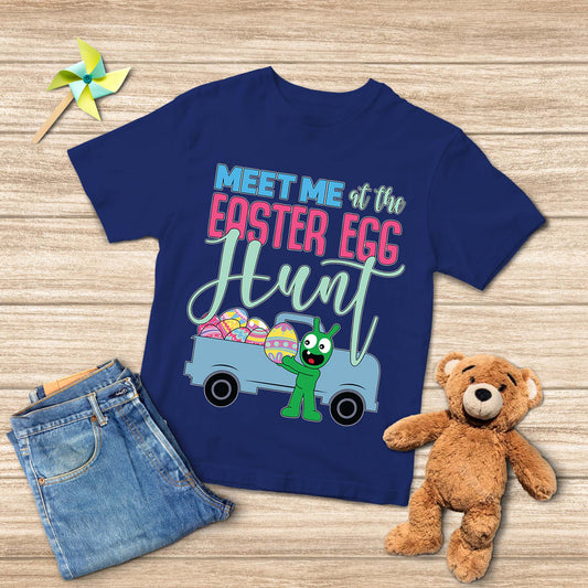 Pea Pea Meet Me At The Easter Egg Hunt Youth T Shirt