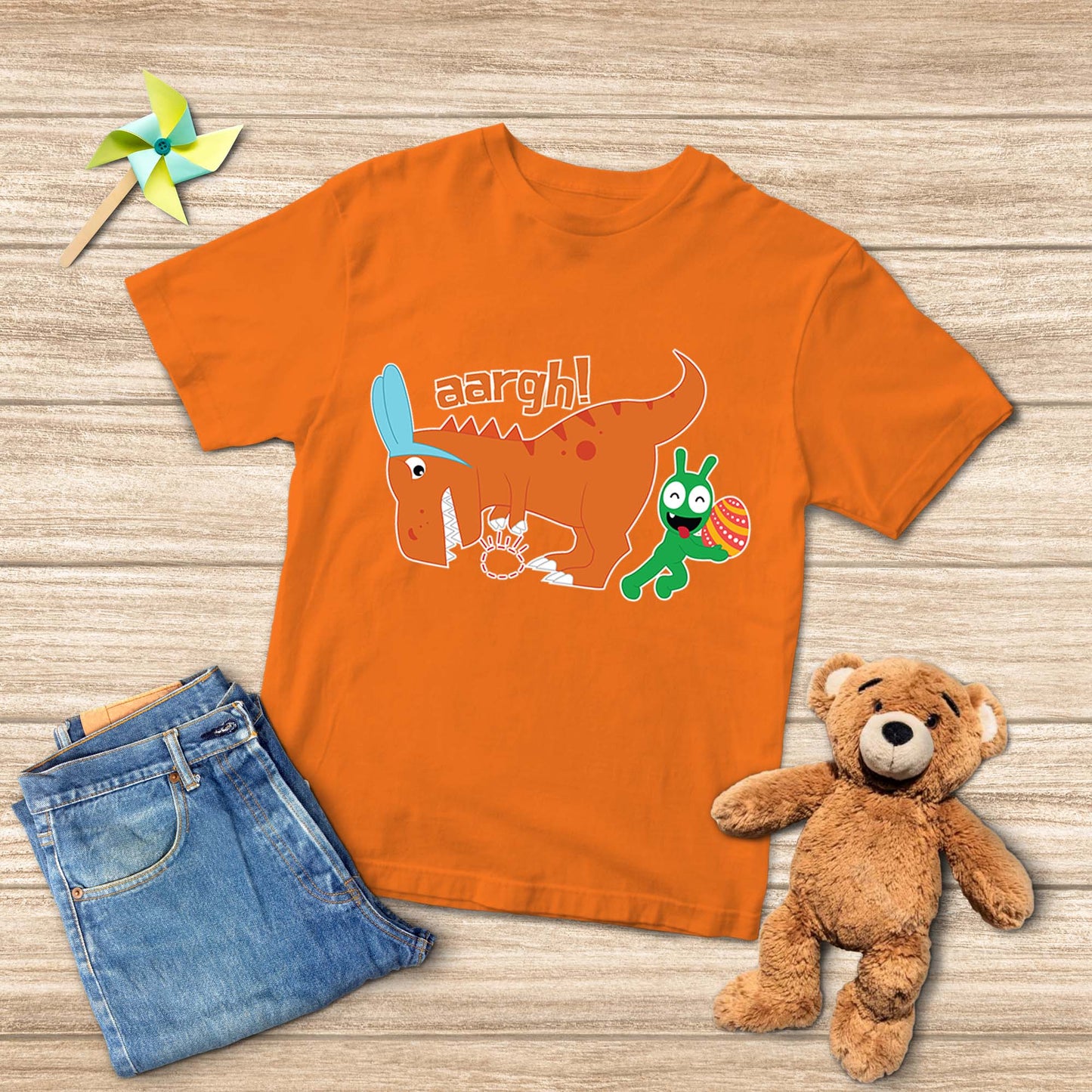 Pea Pea Steals Rabbit-T Rex's Easter Egg Youth T-shirt