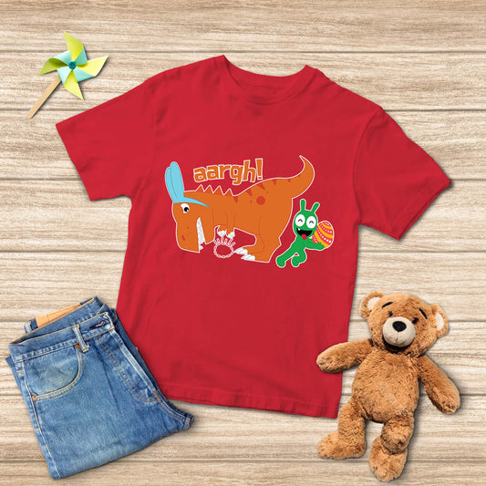 Pea Pea Steals Rabbit-T Rex's Easter Egg Youth T-shirt